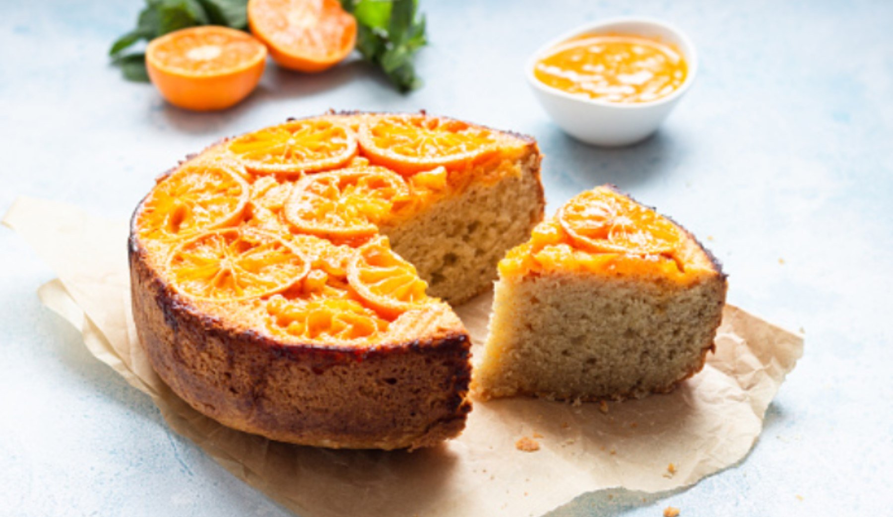 Bizcocho de naranja vegano, receta con 5 ingredientes fácil de preparar 4