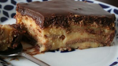 Tarta helada de flan, receta casera 3