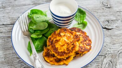 Kartoffelpuffer o tortitas de patata alemanas sin horno 6