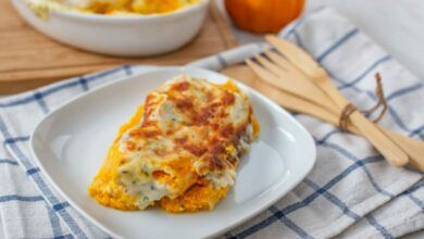 Canelones de garbanzos rellenos de calabaza, receta original y deliciosa 1