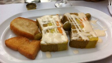 Elegante pastel de verduras con masa de quinoa y boniatos 1