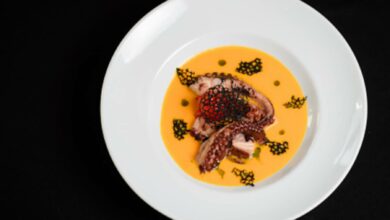 Pulpo con calabaza, receta original y saludable para una cena de Halloween 6