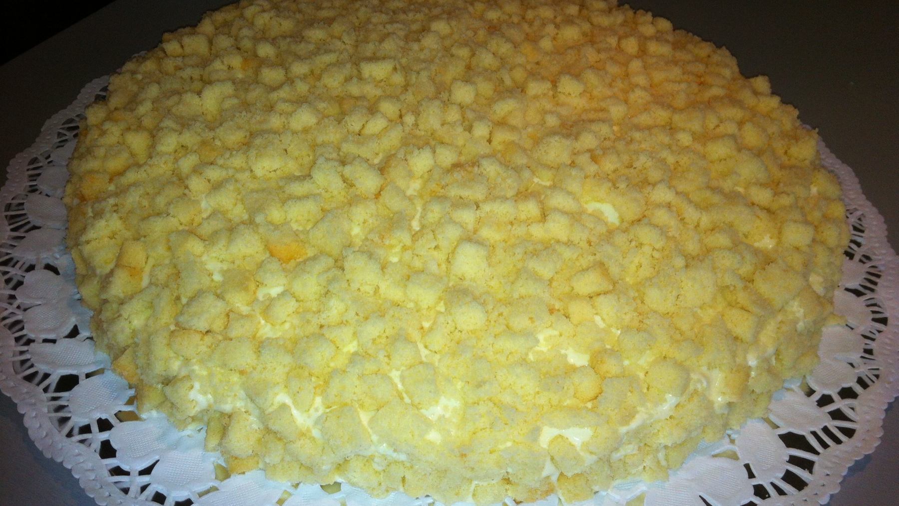 Torta mimosa de piña 4