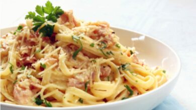 Espaguetis a la carbonara al microondas, receta de pasta lista en 5 minutos 10