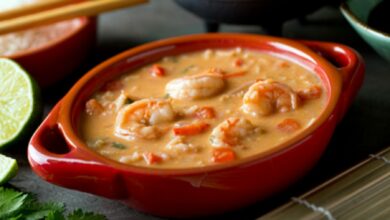 Sopa de gambas al microondas, receta rápida 2