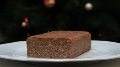 Turrón crujiente de chocolate casero, receta de postre tradicional 3