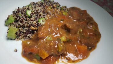 Guisado de magro de cerdo con quinoa 8