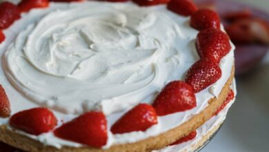 Receta de tarta japonesa de fresas 7