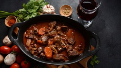 Bourguignon de setas y soja texturizada, receta vegana de celebración 2