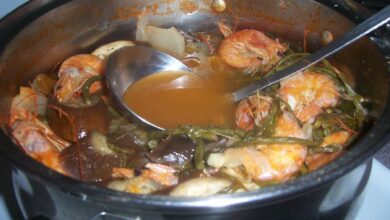 Sinigang, sopa filipina de marisco 8