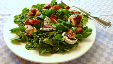 Ensalada de higos y acelgas con miel de naranja 9