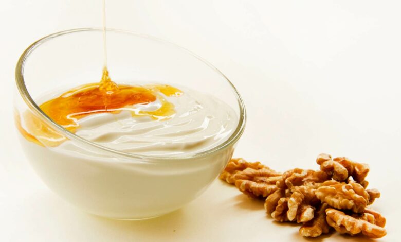 Gelatina de yogur con miel y granola 1