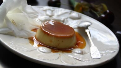 Flan de huevos y dátiles, una receta sencilla 3