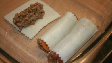 Receta de canelones de cordero y dátiles 8