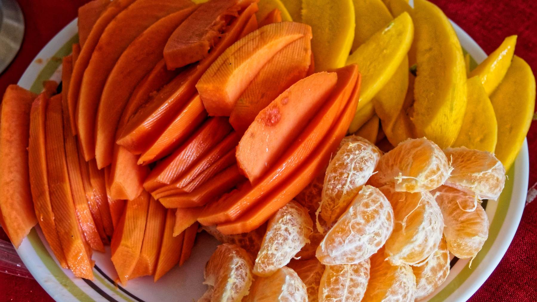 Receta de naranja con papaya y miel 4