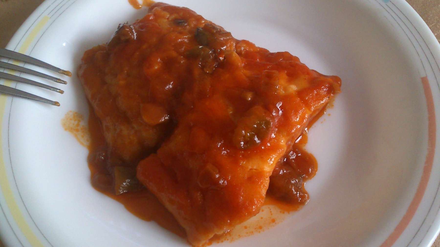 Bacalao encebollado con tomate, receta típica de Jaén 4