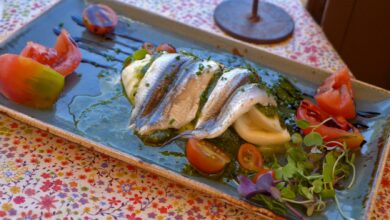 Ensalada de melón y boquerones en vinagre 4