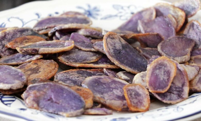 Milhojas de patata violeta 1