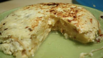 Tortilla de nabos, receta casera 7