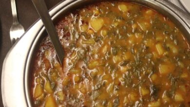 Curry de judías blancas con tomate y verduras 11