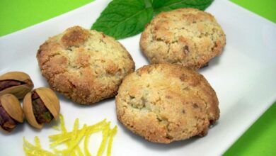 Galletas de brócoli y pistachos 6