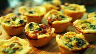 Mini quiches de brócoli con parmesano al horno 3