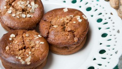 Muffins de plátano, canela y frutos secos 6