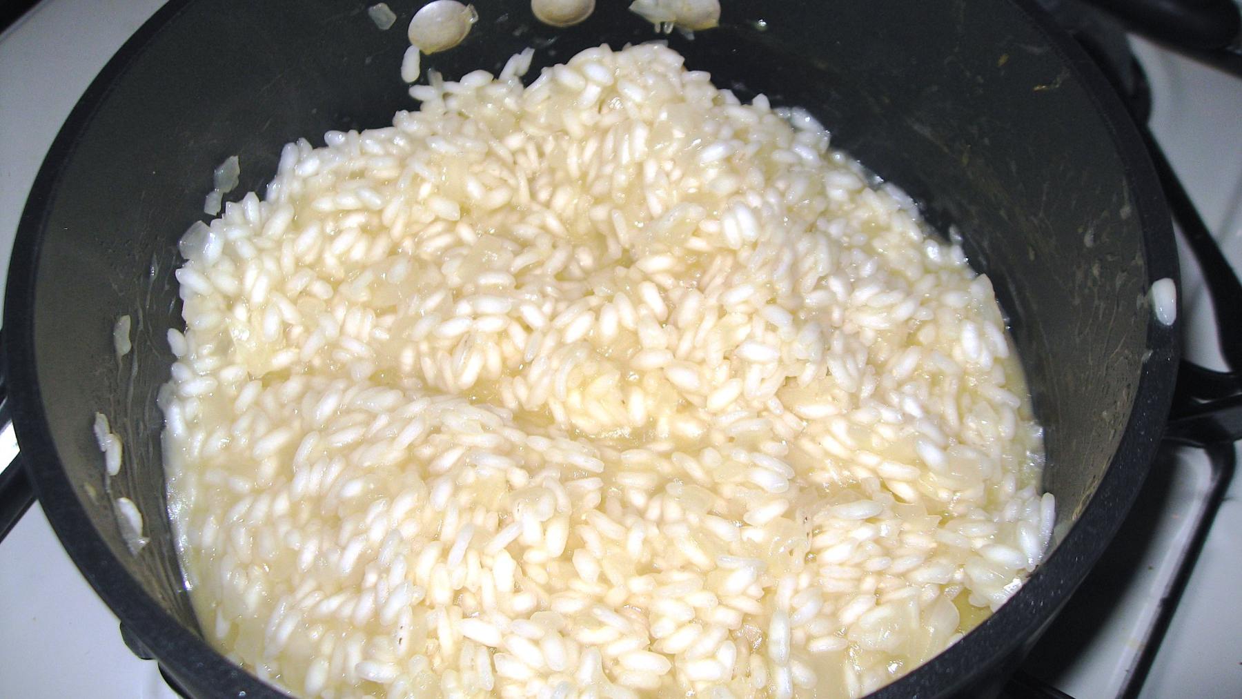 Receta casera de arroz cremoso de limones confitados 4