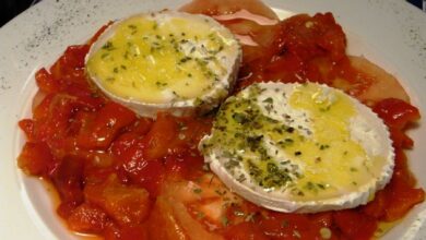 Receta de queso camembert con mermelada de tomate 2