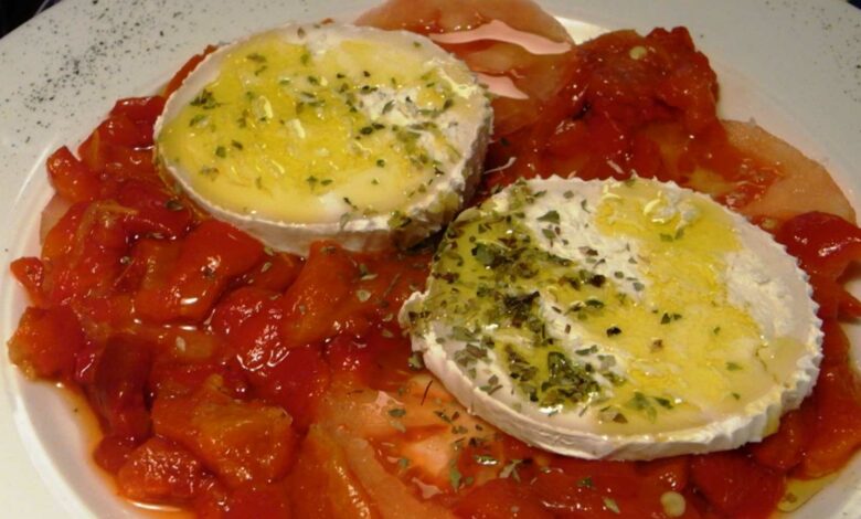 Receta de queso camembert con mermelada de tomate 1