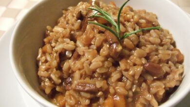 Risotto con pavo y tomates asados 3