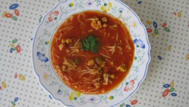 Sopa turca de tomate y pavo 10