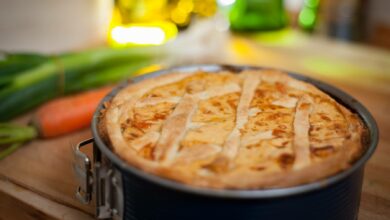 Tarta fácil de verduras asadas 6