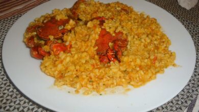 Receta de risotto de arroz con nécoras 6