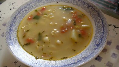 Sopa de arroz casera con toque asiático 2