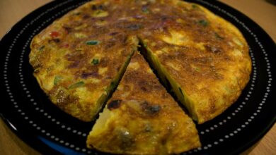 Tortilla casera de coles de Bruselas 7