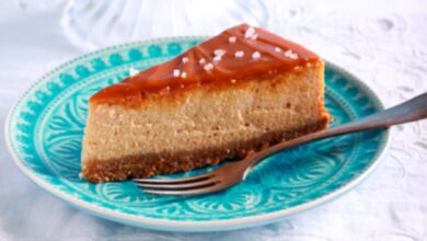 Cheesecake de dulce de leche sin horno, receta de postre rápido 6