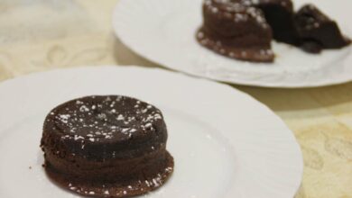 Coulant de chocolate negro con salsa toffee: una receta espectacular 2