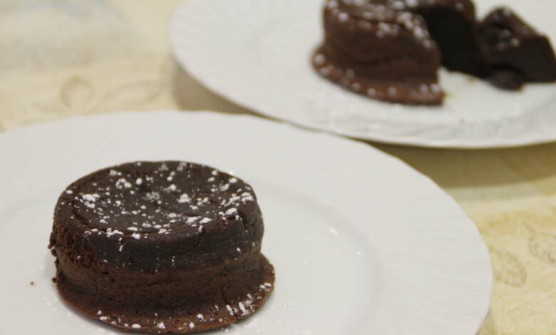 Coulant de chocolate negro con salsa toffee: una receta espectacular 1