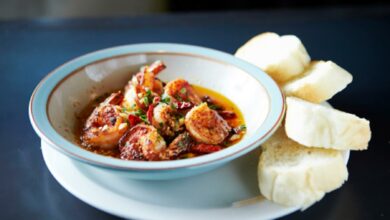 Gambas al ajillo en freidora de aire 7