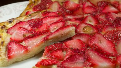 Hojaldre de fresas y crema pastelera: postre rápido 2