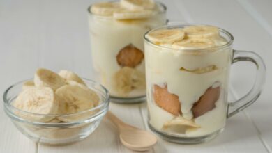 Mousse de plátano y galleta, receta de postre listo en 5 minutos 3