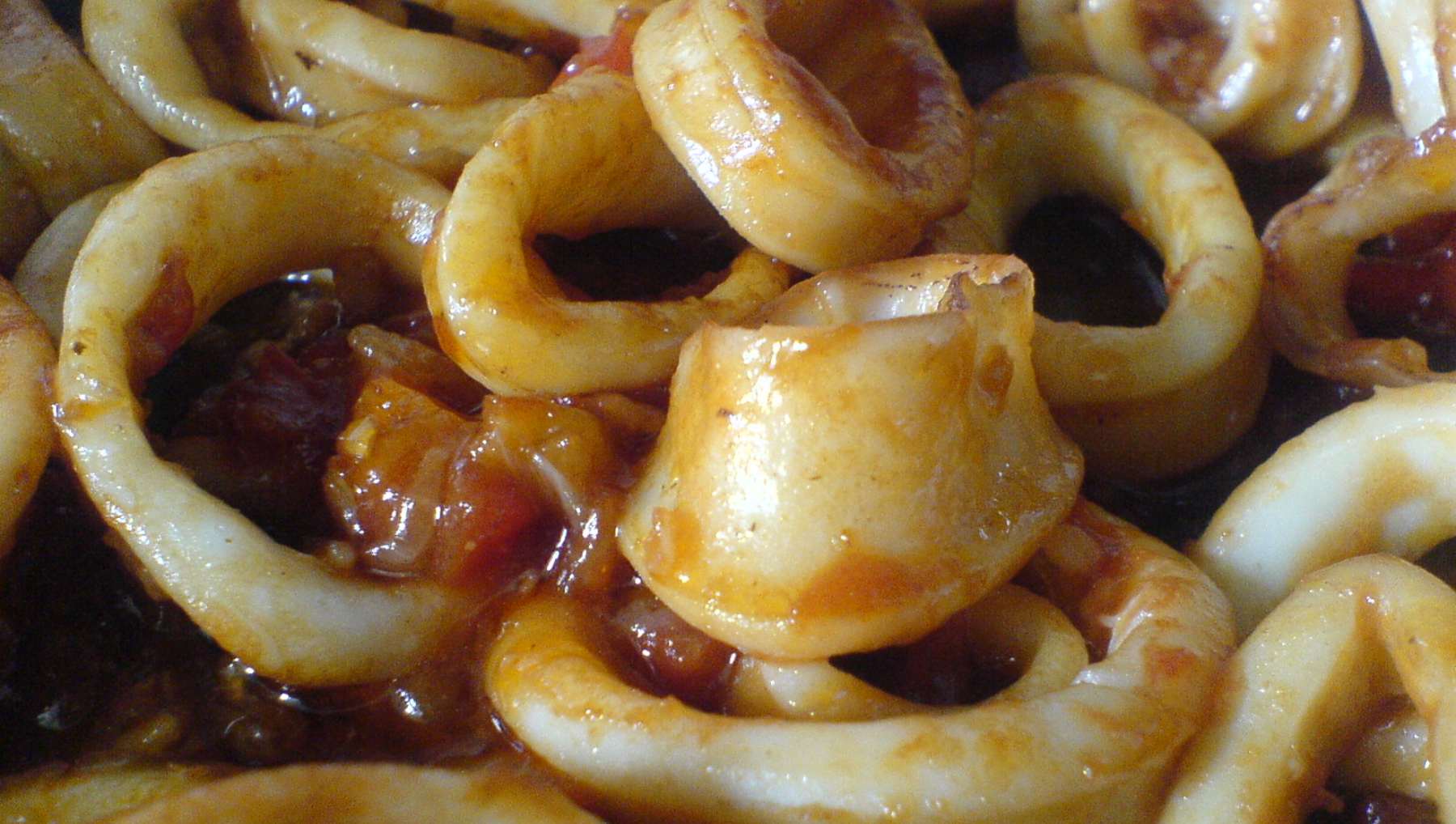 Receta casera de calamares con salsa de cebolla 4