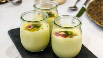 Receta fría de gazpacho de kiwi con melón 3