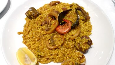 Arroz meloso con gambas y calamares en la Thermomix 9