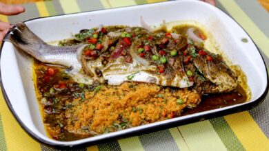 Pescado relleno de paté de jabalí 5