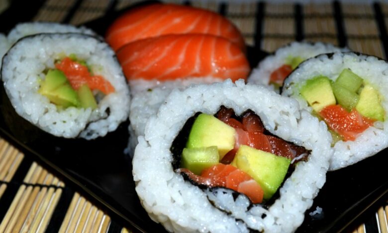 Receta casera de sushi de calabacín 1