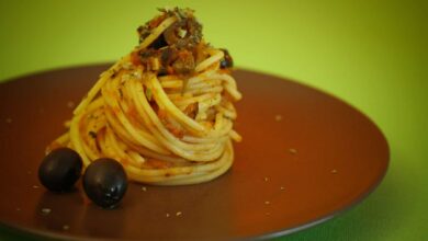 Espaguetis con anchoas y toque de tomillo 4