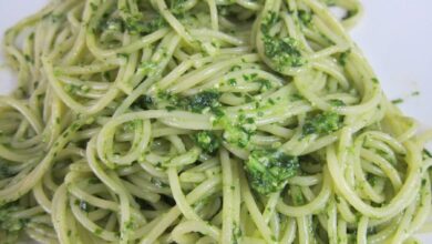 Espaguetis con pesto de verduras y estragón 1