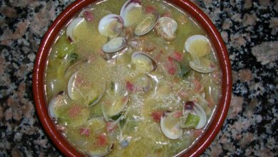 Receta casera de sopa de algas y almejas 8